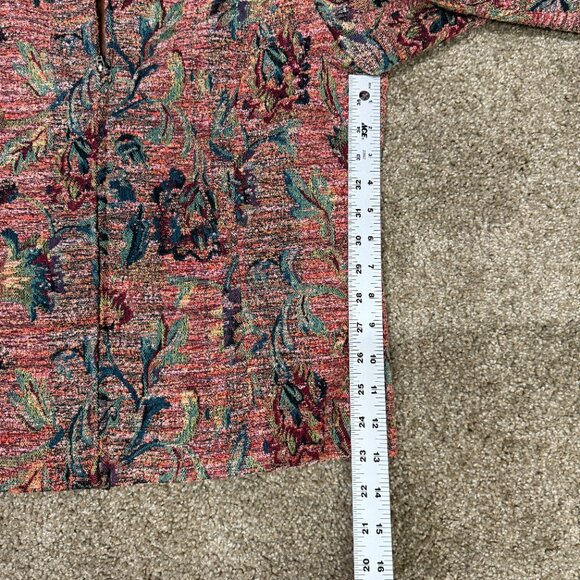 Vintage Coldwater Creek Tapestry Jacket Women Medium Purple Floral Sophisticated - Picture 9 of 11